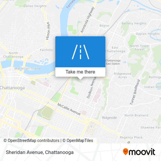 Mapa de Sheridan Avenue