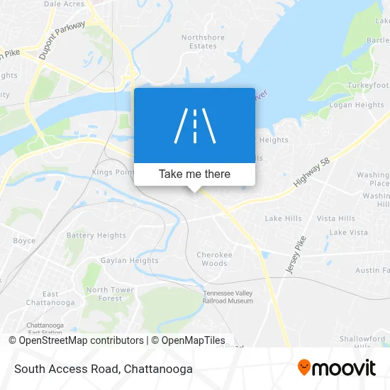 South Access Road map