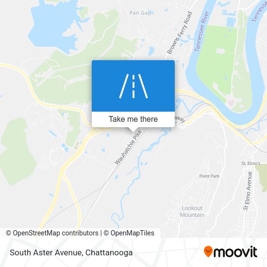 South Aster Avenue map
