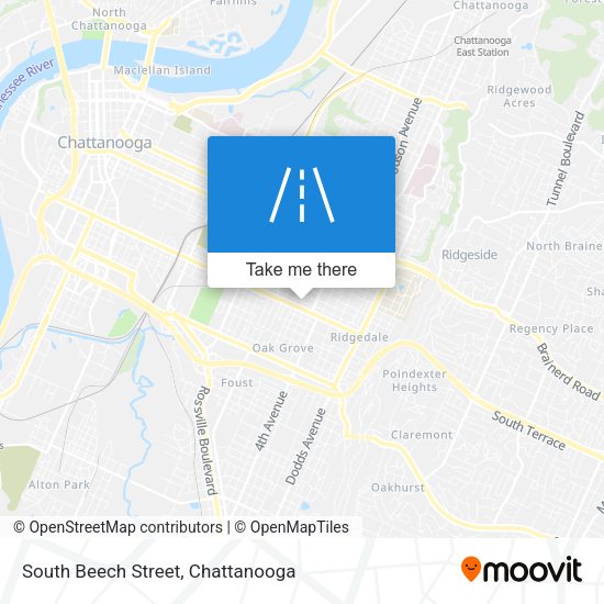 South Beech Street map