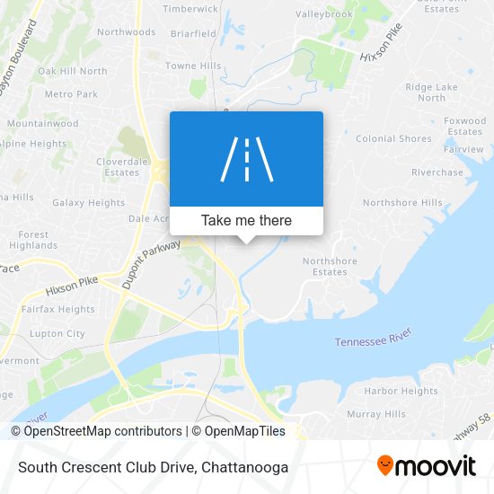 Mapa de South Crescent Club Drive