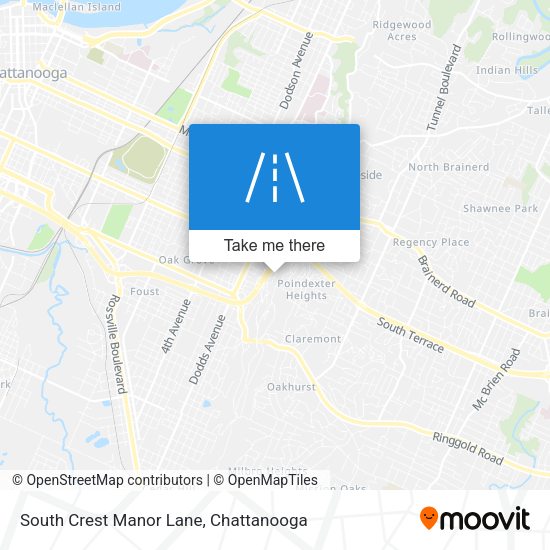 Mapa de South Crest Manor Lane