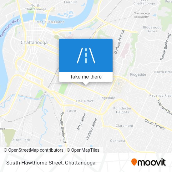 Mapa de South Hawthorne Street