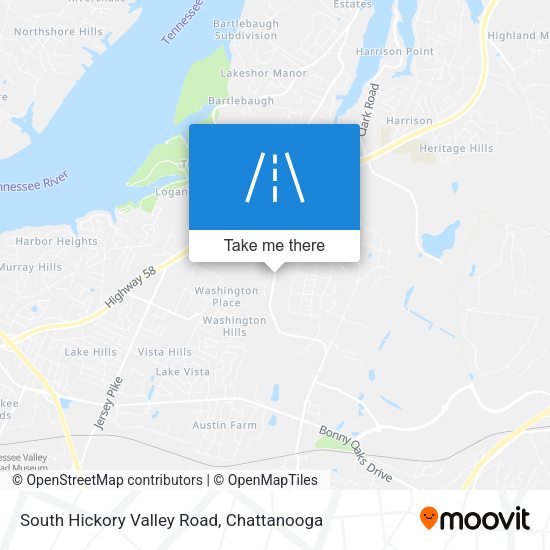 Mapa de South Hickory Valley Road