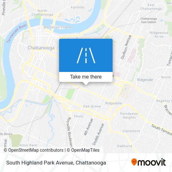 Mapa de South Highland Park Avenue