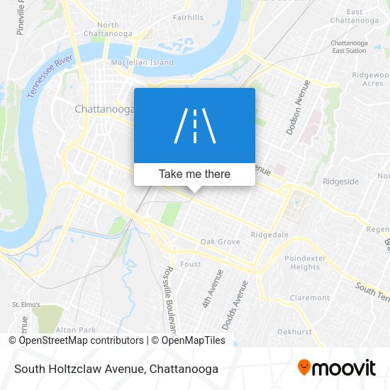 South Holtzclaw Avenue map