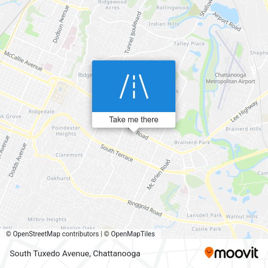 South Tuxedo Avenue map