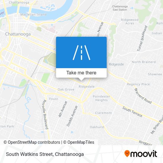 South Watkins Street map