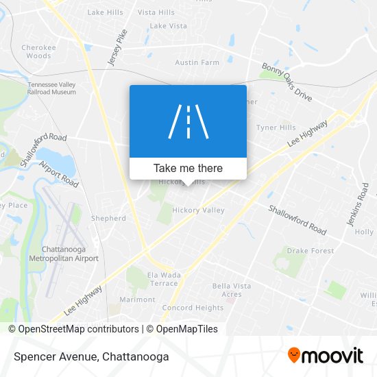 Mapa de Spencer Avenue
