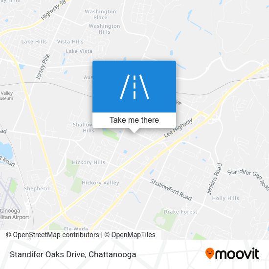 Standifer Oaks Drive map
