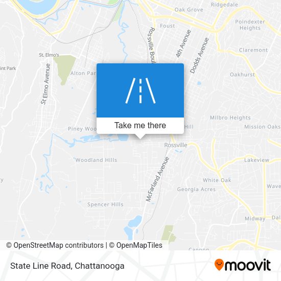 State Line Road map