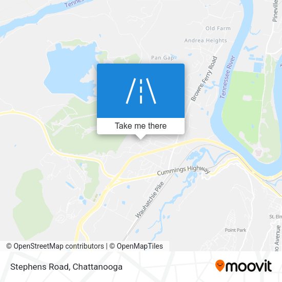 Mapa de Stephens Road