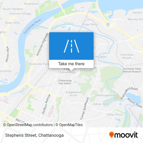 Stephens Street map