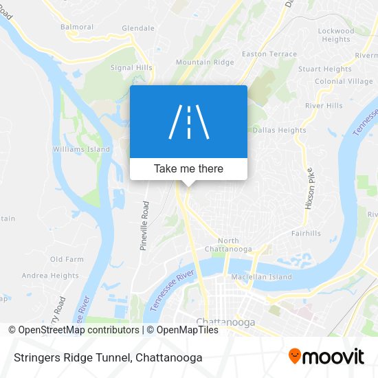 Mapa de Stringers Ridge Tunnel