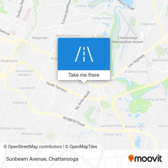 Mapa de Sunbeam Avenue