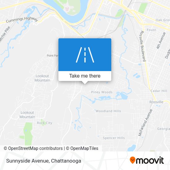 Sunnyside Avenue map