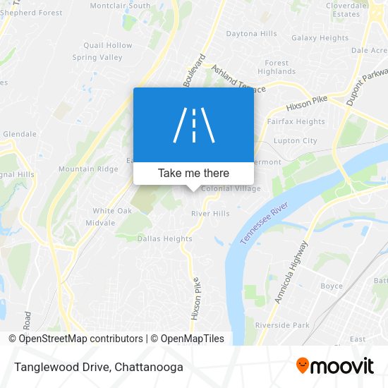Mapa de Tanglewood Drive