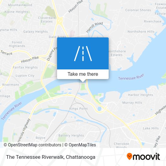 Mapa de The Tennessee Riverwalk
