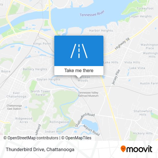 Mapa de Thunderbird Drive