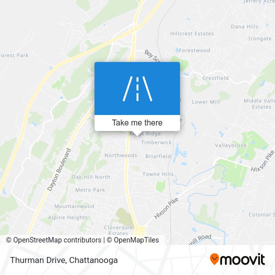 Mapa de Thurman Drive