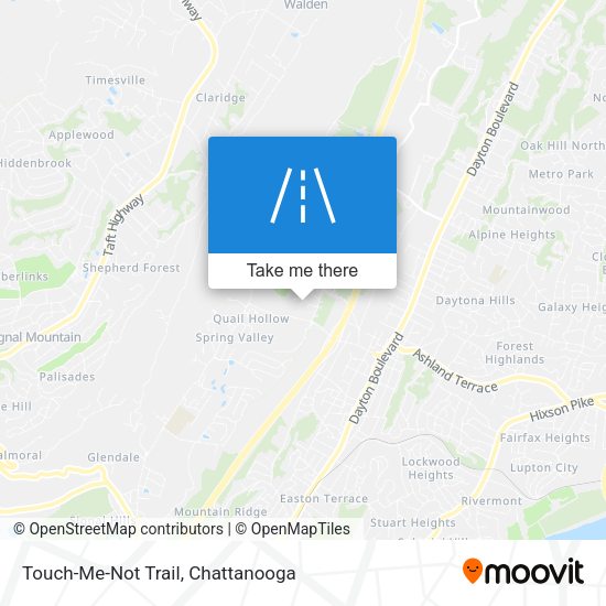 Touch-Me-Not Trail map