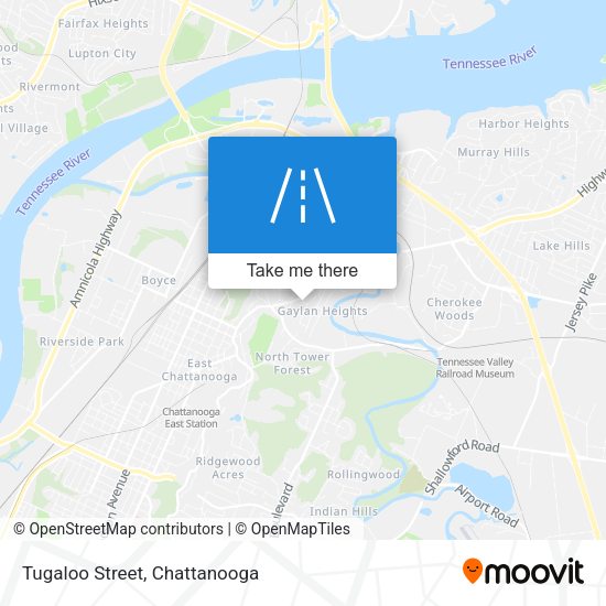 Mapa de Tugaloo Street