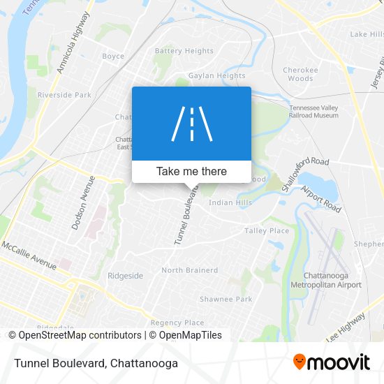 Mapa de Tunnel Boulevard
