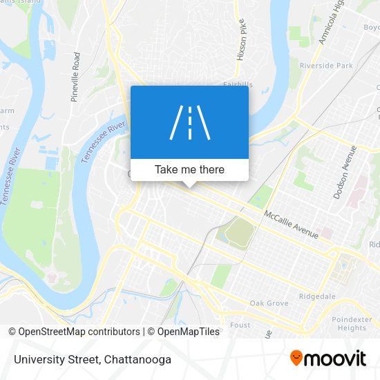 Mapa de University Street