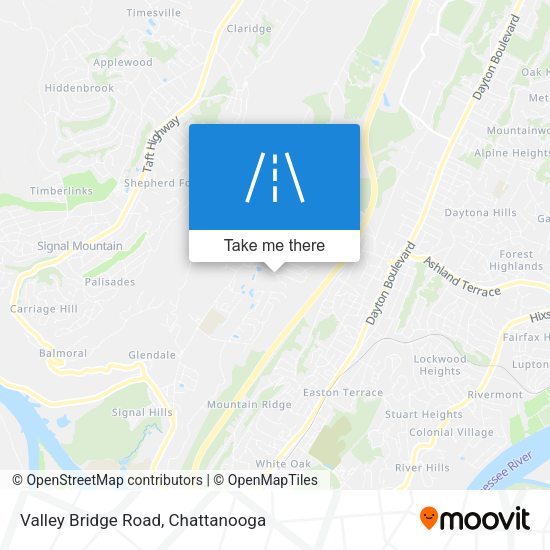 Valley Bridge Road map