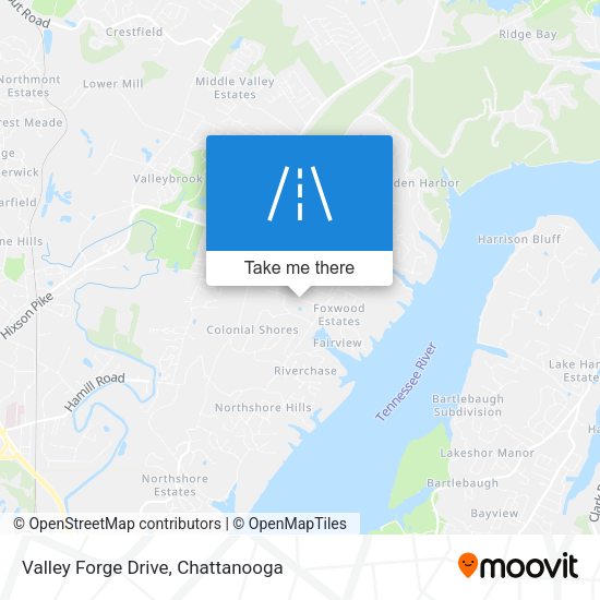 Mapa de Valley Forge Drive