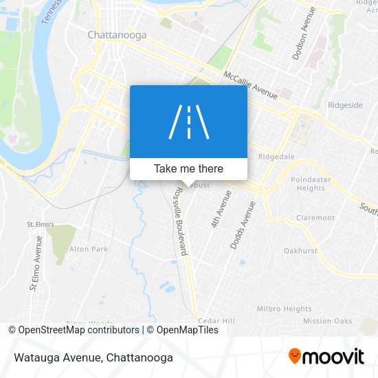 Mapa de Watauga Avenue