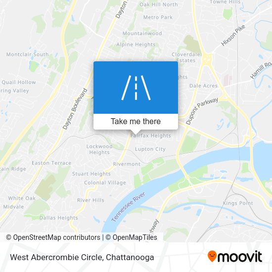 West Abercrombie Circle map