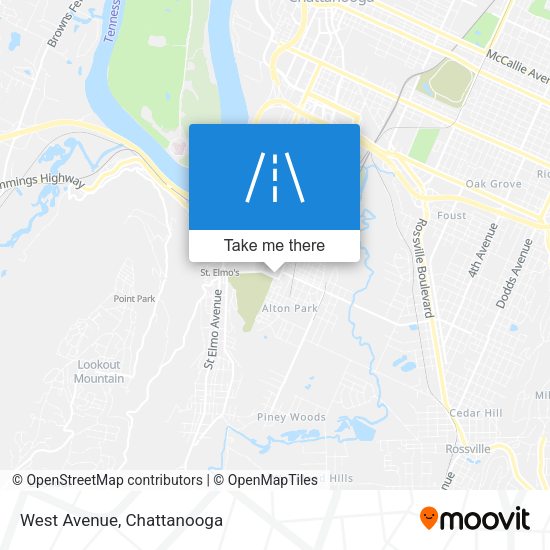 Mapa de West Avenue