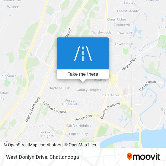 West Donlyn Drive map