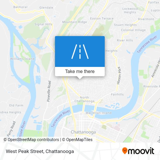 West Peak Street map