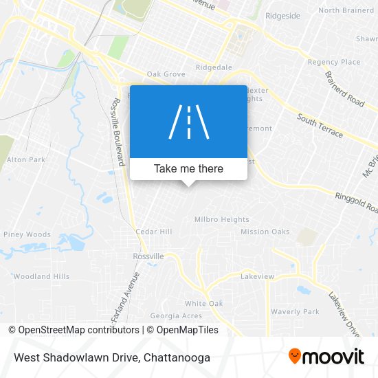 West Shadowlawn Drive map
