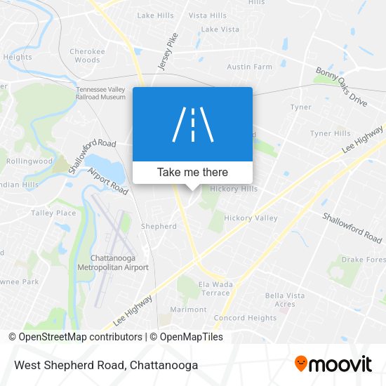 West Shepherd Road map