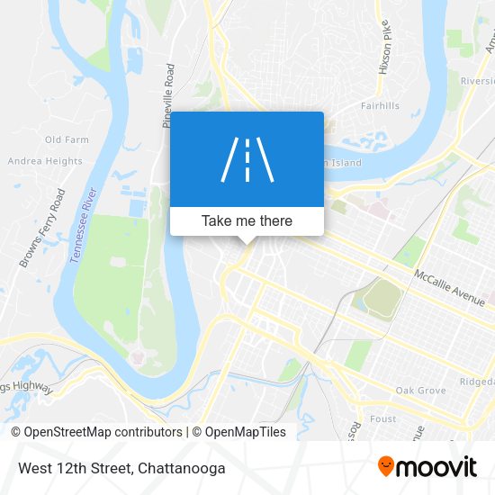 West 12th Street map