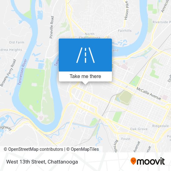 Mapa de West 13th Street