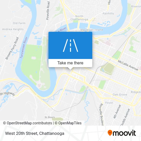 Mapa de West 20th Street