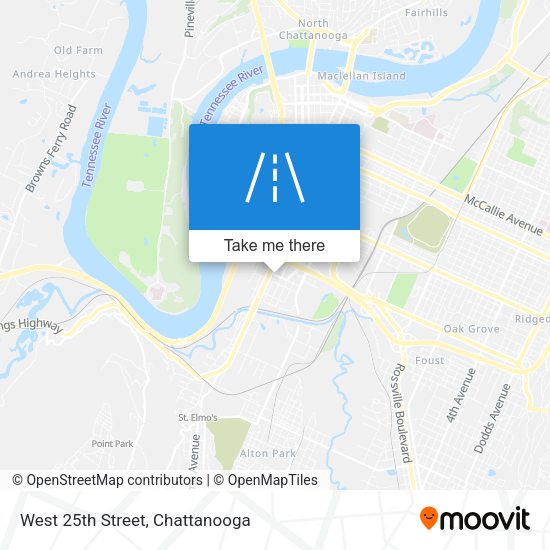 Mapa de West 25th Street
