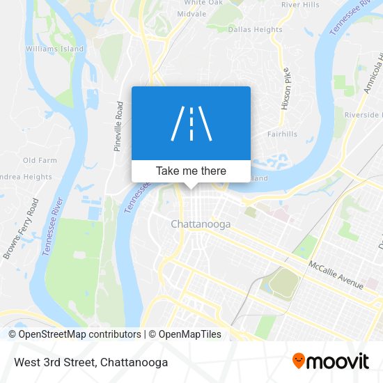 Mapa de West 3rd Street