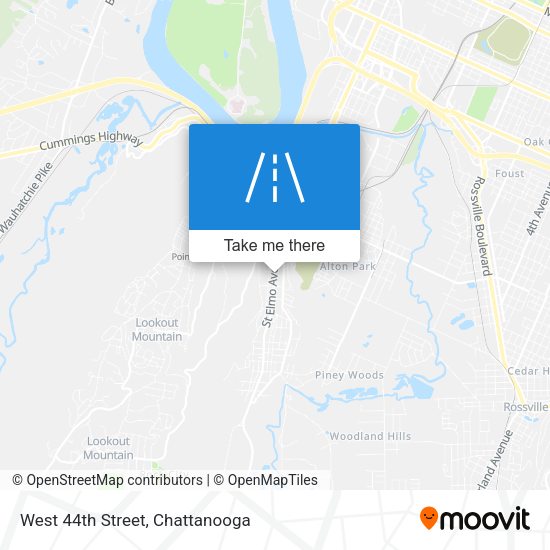 West 44th Street map