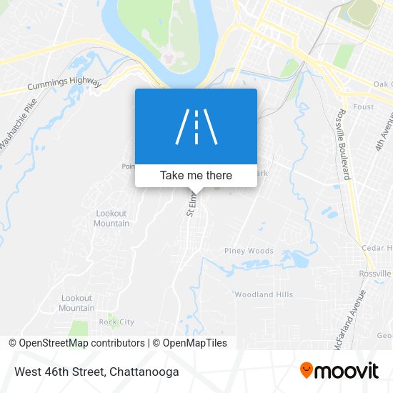 West 46th Street map