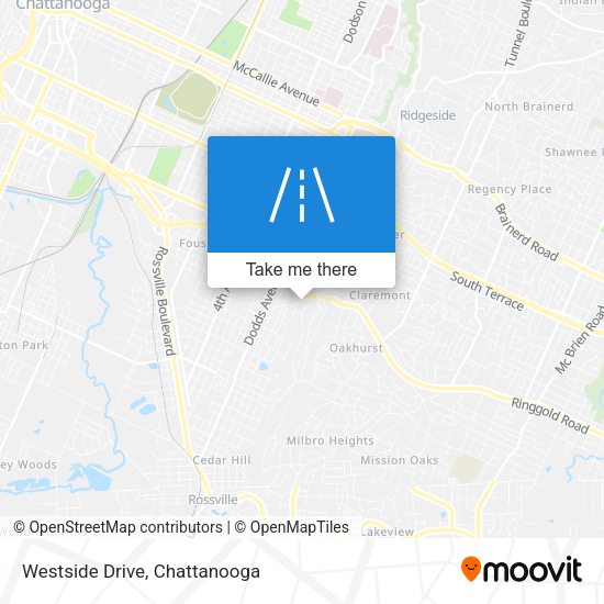 Mapa de Westside Drive
