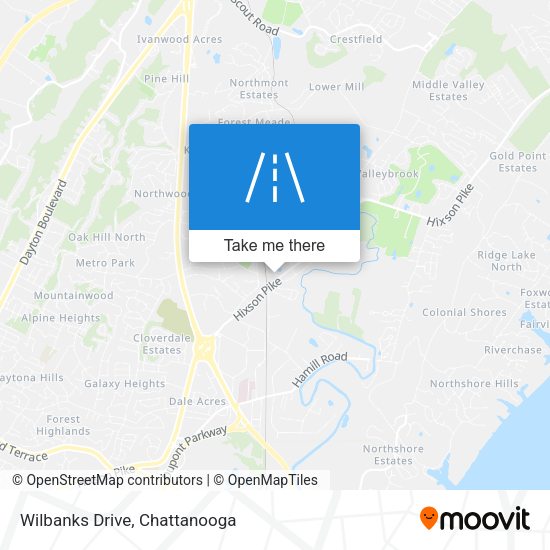 Mapa de Wilbanks Drive