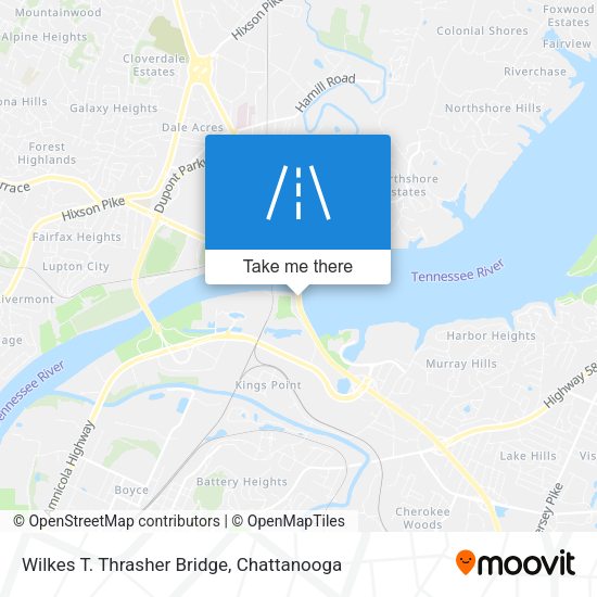Mapa de Wilkes T. Thrasher Bridge