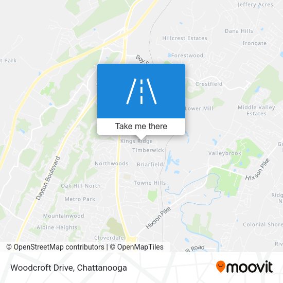 Woodcroft Drive map
