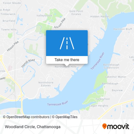 Woodland Circle map