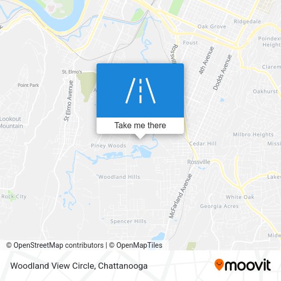 Mapa de Woodland View Circle